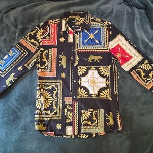 Men’s Patterned Button Up